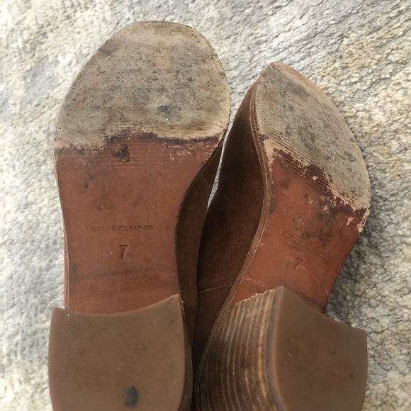MADEWELL Brown Suede Zip Ankle Fashion Boots Bootie Size 7 - Picture 10 of 14